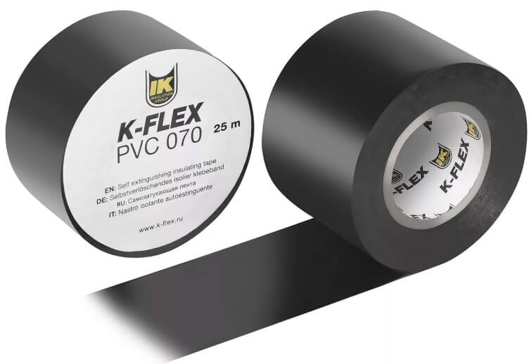 Лента K-FLEX 038 х 025 PVC AT 070 BLACK